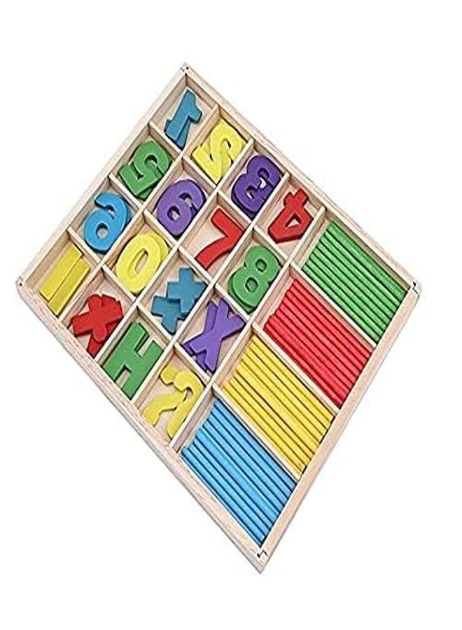 Smoneo Kid Wooden Computation Study Box For Calculation Training With Color Full Sticks Educational Puzzle Toys Home Learning Kit Number Blocks Random Color - Image 5